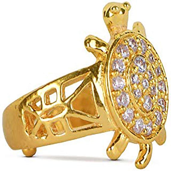 PS CREATIONS Tortoise Ring For For Men and Women For Good Luck, Kachua  Tortoise Ring Brings Good Luck And Prosperity Brass Gold Plated Ring Price  in India - Buy PS CREATIONS Tortoise