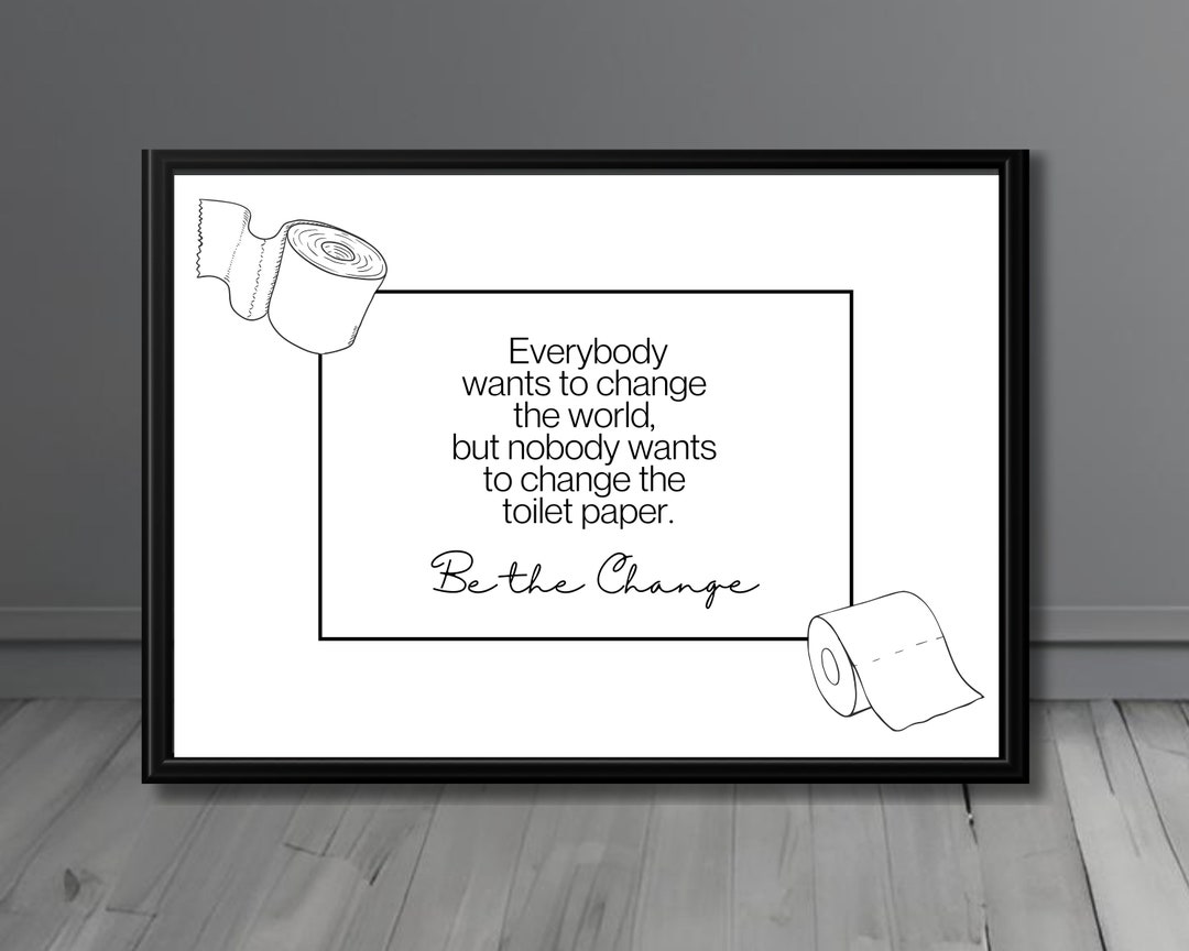 Printable Funny Bathroom Sign, Digital Download - Etsy