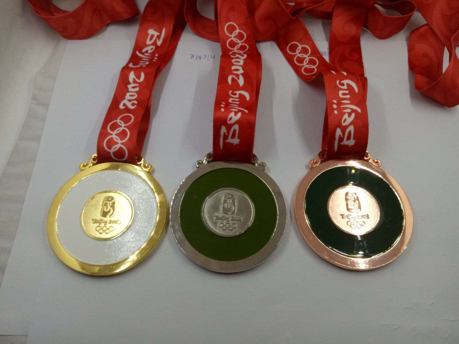 Peking 2008 Olympische Medaille Set Gold/Silber/Bronze Etsy