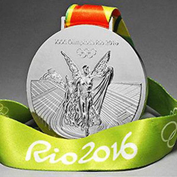 Rio 16 Olympic Silver Medal Ribbons Etsy Rio 16 Olympic Silver Medal Ribbons Etsy