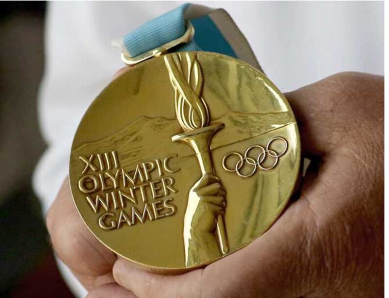 1980 Lake Placid Olympic Replica 'Gold' Medal with Etsy