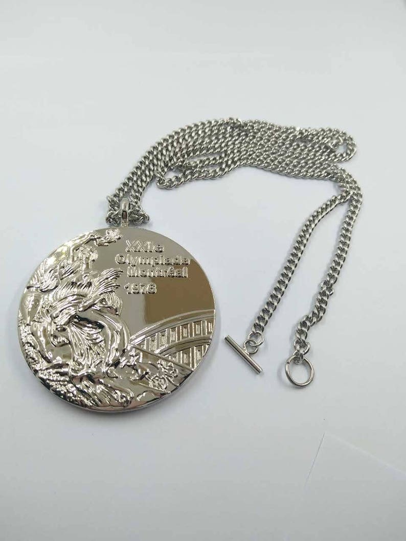 1976 Montreal Olympic Medals Set with Chain Necklace