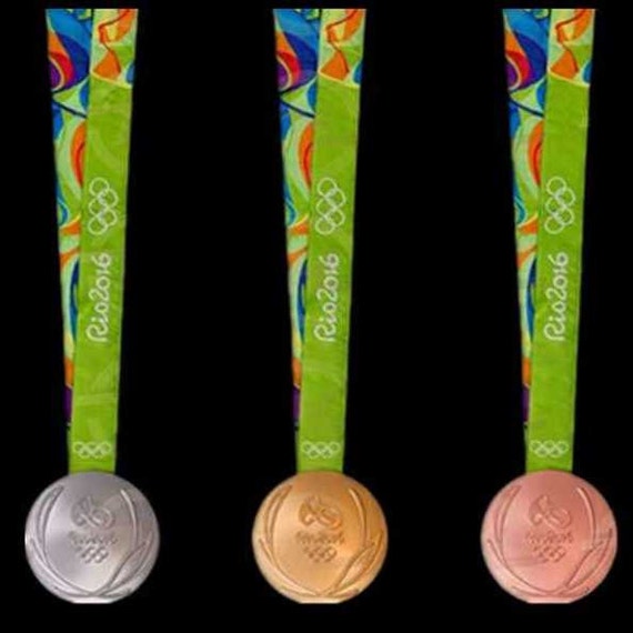 Rio 16 Olympic Medals Set Gold Silver Bronze With Logo Etsy
