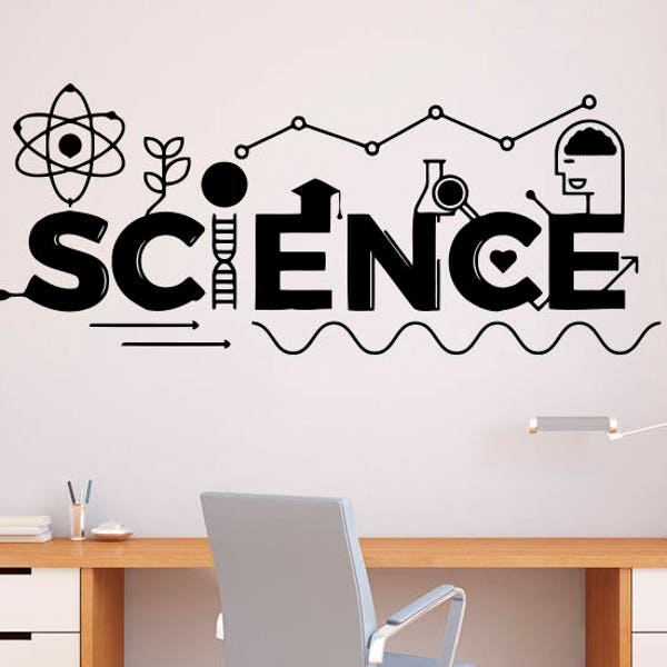 Science Wall Decal Vinyl Sticker School Education Home Office Art Design Murals Classroom Interior (5nr)