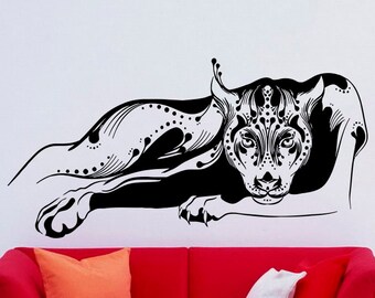 Panther Wall Decal Vinyl Stickers Wild Beast Predator Art Interior Bedroom Removable Home Decor (8pthr)