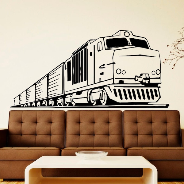 Train Wall Decal Etsy
