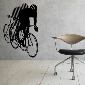 Bicycle Wall Decal Wall Vinyl Sticker Sport Bike Home Interior Removable Bedroom Decor (4bc1l)