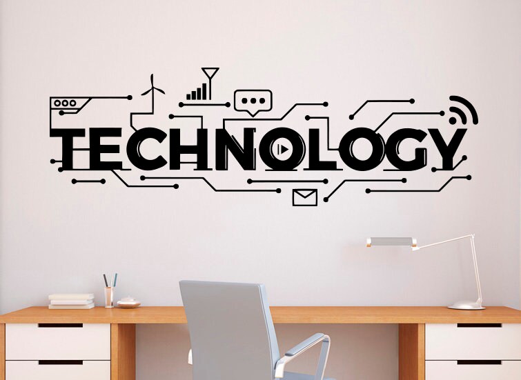 Technology Wall Decal Vinyl Sticker Science Education School Etsy