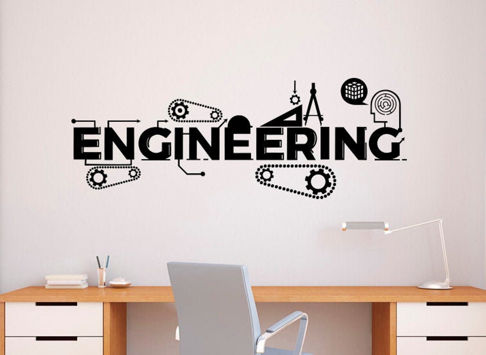 Engineering Wall Decal Vinyl Sticker Science Technology Art - Etsy
