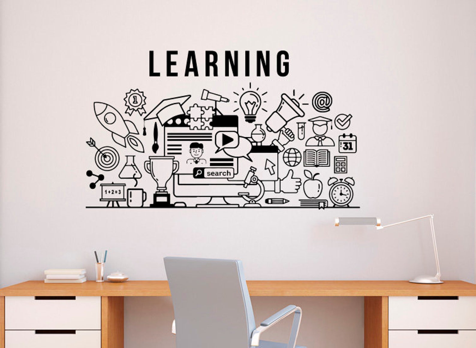 Learning Wall Decal Education Vinyl Sticker Motivation Etsy