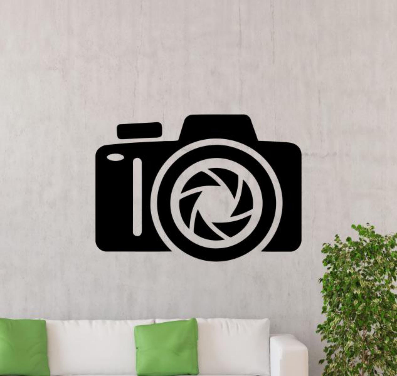 Photo Camera Wall Decal Vinyl Sticker Photography Studio Photographer ...
