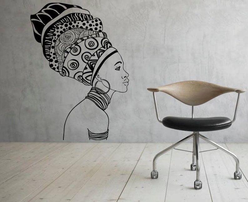 African Girl Wall Decal Africa Vinyl Decal Sticker Murals Etsy UK