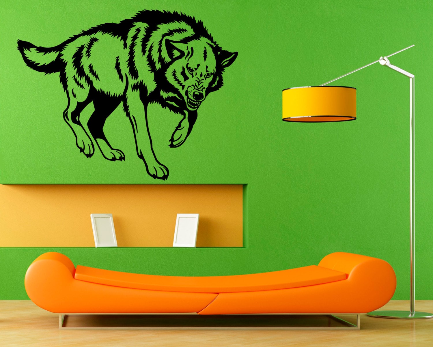 Wolf Wall Decal Animal Vinyl Stickers Cool Decor For Living Etsy