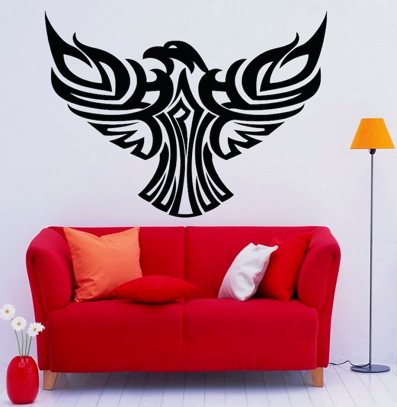 Eagle Wall Decal Bird of Prey Vinyl Stickers Hawk Murals Etsy