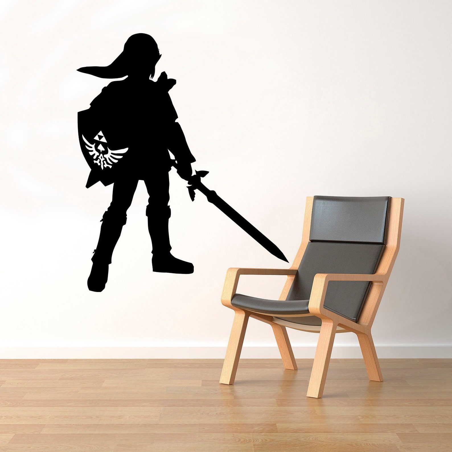 Zelda Warrior Wall Decal Link Vinyl Sticker Video Game Kids Etsy