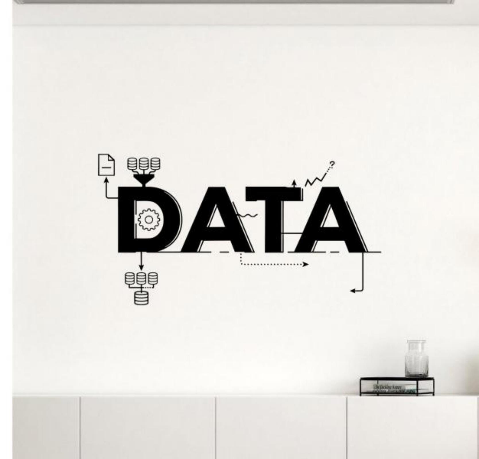 Data Analytics Wall Decal Vinyl Sticker Business Growth Home Office Art ...