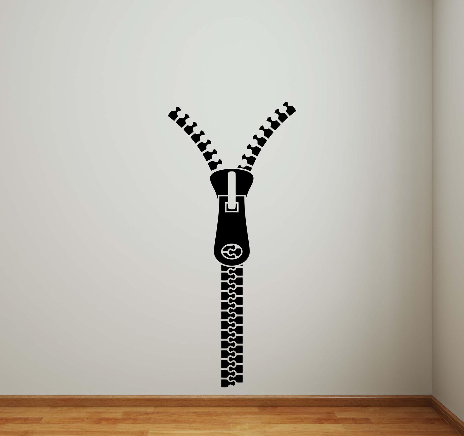 Zipper Wall Vinyl Decal Stickers Art Design Murals Design Interior Home ...