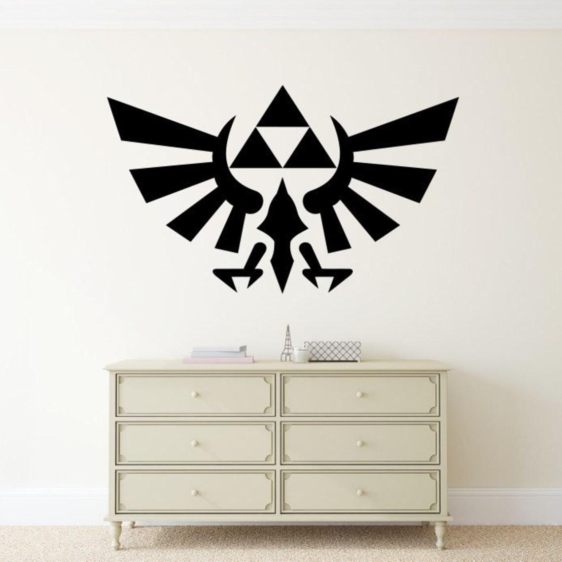 The Legend of Zelda Wall Decal Triforce Vinyl Sticker Video Etsy