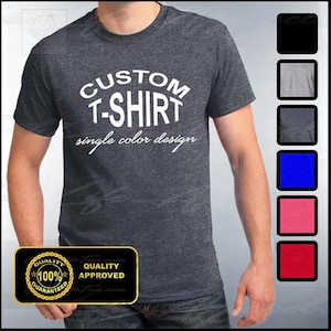 Custom T-shirt, Mens Custom Shirt, Personalized T-shirts, Customized Apparel, Custom Tee