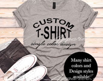 custom t shirts etsy
