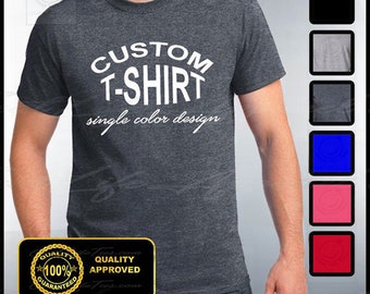 Custom T-shirt, Mens Custom Shirt, Personalized T-shirts, Customized Apparel, Custom Tee