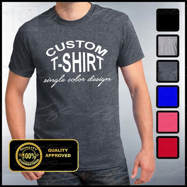 Custom T-shirt, Mens Custom Shirt, Personalized T-shirts, Customized Apparel, Custom Tee