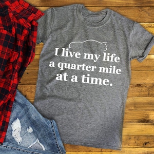Quarter Mile Racing Tee: Cotton Blend Tribute T-shirt