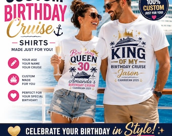 Custom Birthday Cruise Shirts | Personalized Family Vacation Tees