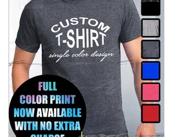 Custom T-shirt, Mens Custom Shirt, Personalized T-shirts, Customized Apparel, Custom Tee