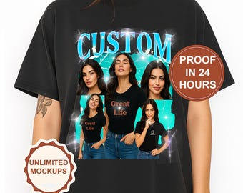 Custom Face Comfort Colors Shirt, Personalized Photo Gift