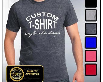 Custom T-shirt, Mens Custom Shirt, Personalized T-shirts, Customized Apparel, Custom Tee