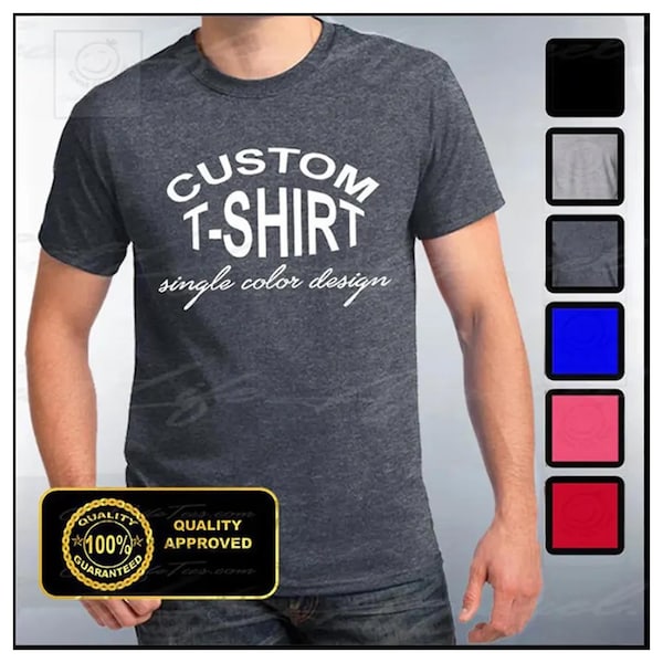 Custom T-shirt, Mens Custom Shirt, Personalized T-shirts, Customized Apparel, Custom Tee