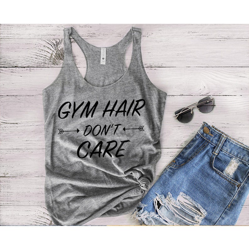 Gym Hair Don't Care Tank Top image 1