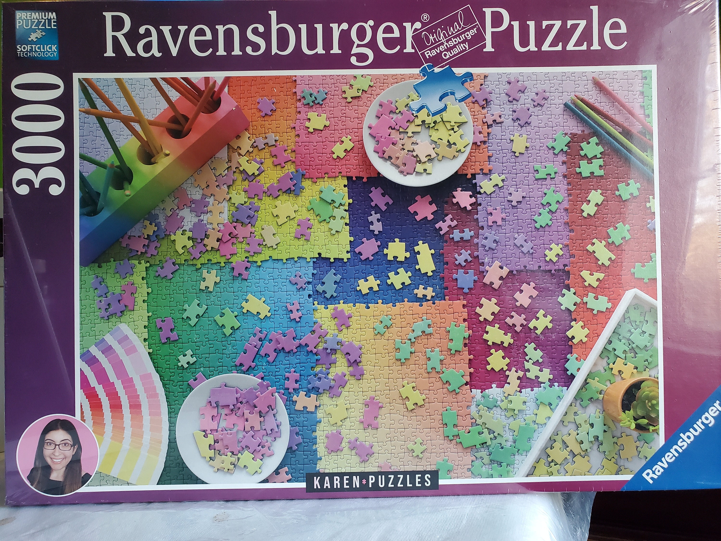 Ravensburger Karen Puzzles Collection: Puzzles on Puzzles 3000 Piece Jigsaw  Puzzle 