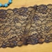 Navy blue Lace , Blue Lace Trim, Wide Blue Lace, non-stretch Lace, Table Runner, Lace Trim, Blue Ribbon, 7", Lace Fabric, Lace Ribbon