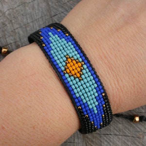 native Bracelet, bead loom Bracelet, Beaded bracelet, SEED BEAD bracelet, BEADED cuff boho bracelet american Beadwork aztec style