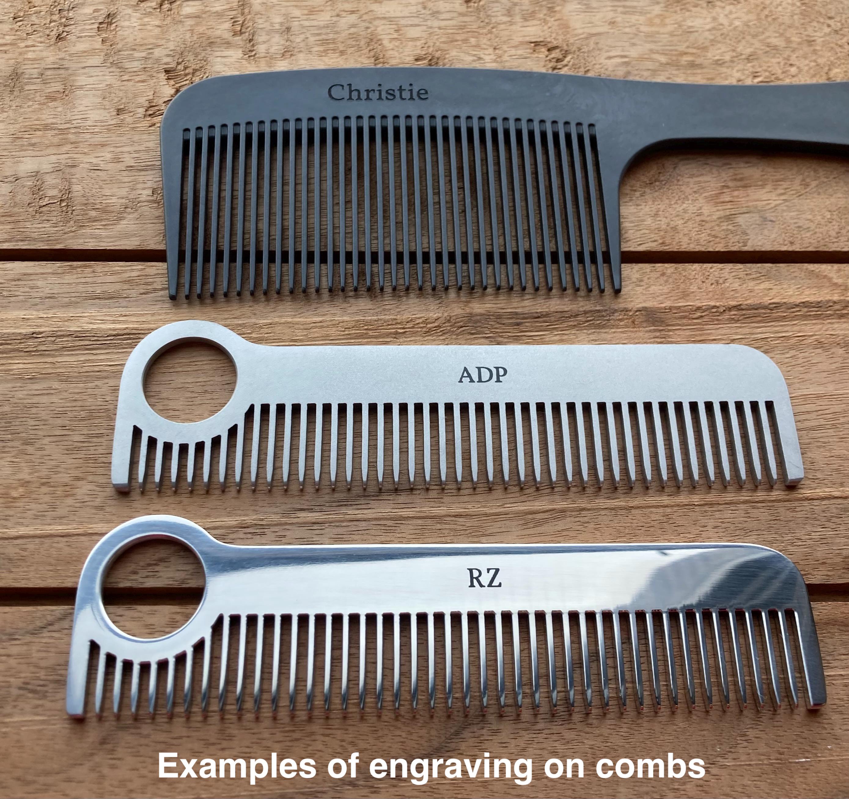 モデル1 カーボンファイバーコーム + Horween イングリッシュ