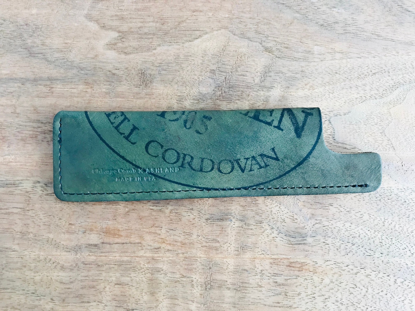 Shell Sheaths Shell Cordovan Horween Leather Sheath. Olive Color. Made in U.S.A. - Etsy