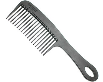 Model No. 8 Carbon Fiber Detangling, Lift, and Shower comb, Made in USA