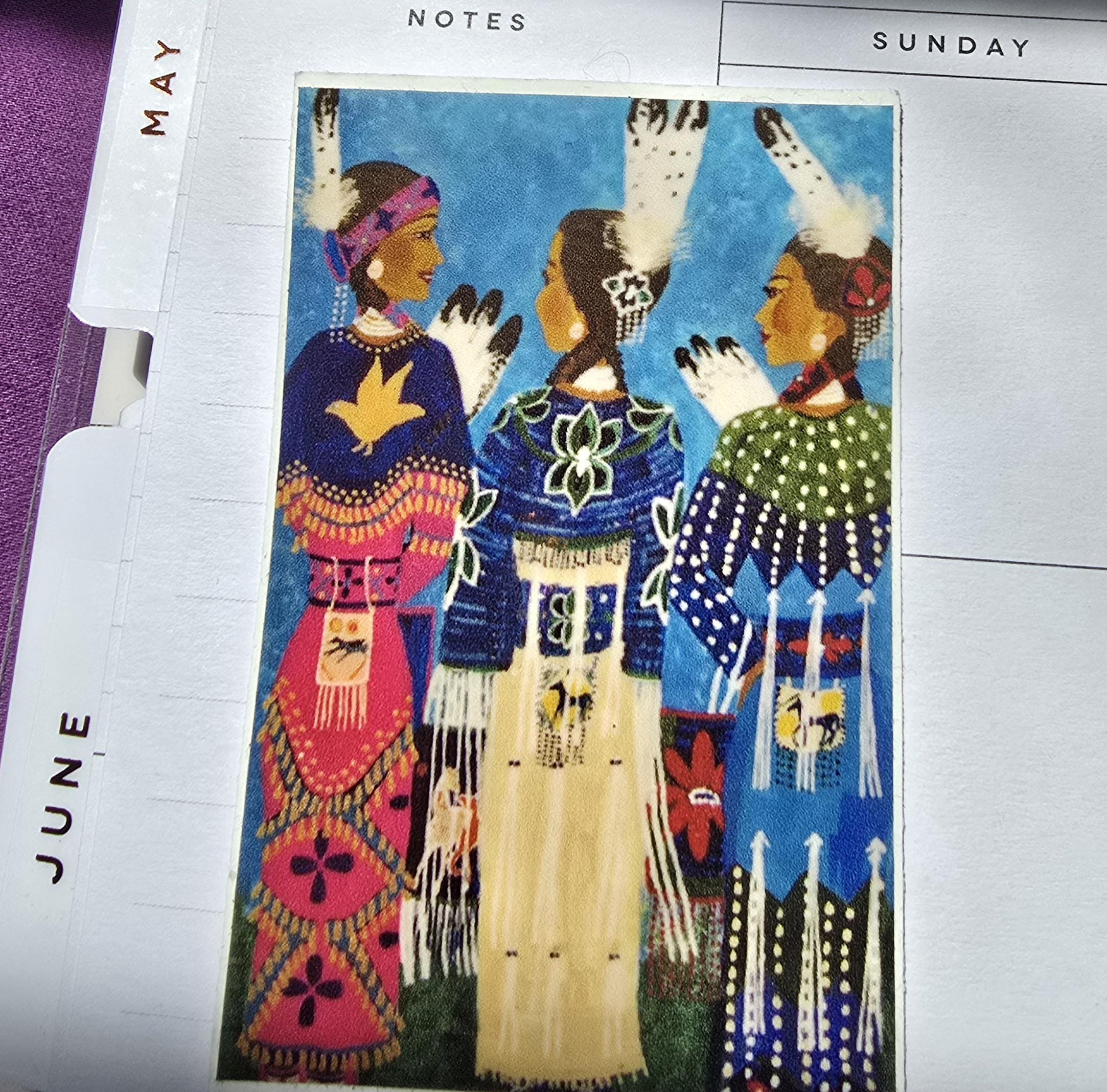 Native American Art Sticker | Three Sisters Gloss Vinyl - Etsy