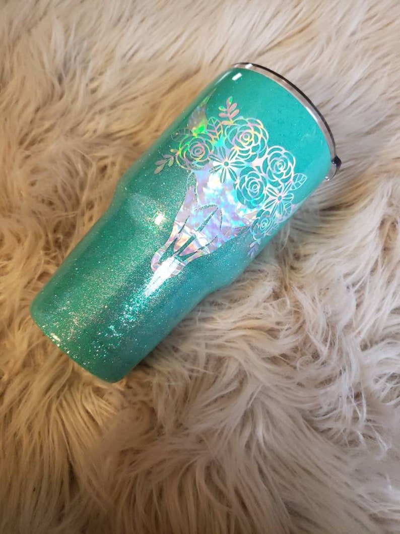 Epoxy Coated Tumbler Country Girl Tumbler Bullhead Decal Etsy