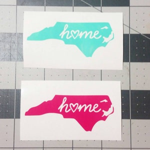 North Carolina Home Vinyl Decal Sticker!  Window Decal | Laptop Decals | Sticker | Decals | Cup Decal | DIY | North Carolina | NC