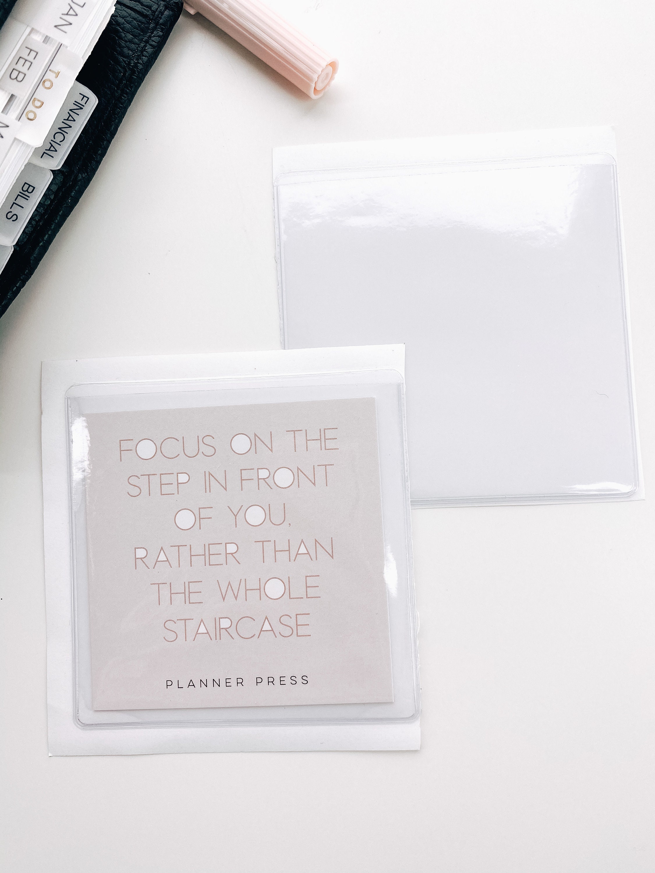 0010 Top Opening Adhesive Vinyl Pockets For TN's & Ringbound Plan…