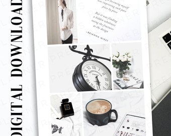 Half Letter Pieces Of Me Planner Digital Dashboard Download
