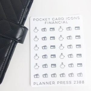 Financial Icons Sticker Set for PocketCards 2388