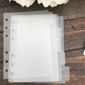 A6 Ringbound Divider Tabs Modular System