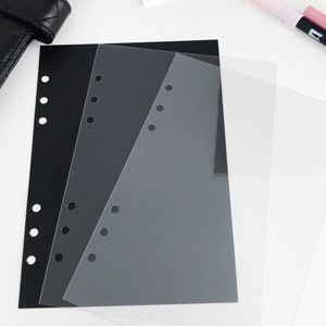 Divider FlyLeaf No Tab Plastic Dashboard Clear, Frosted, Diamond, Crystal Clear and Matte Black