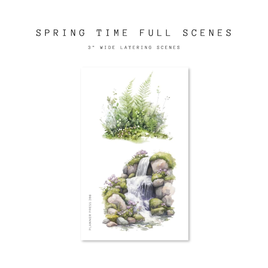 Spring Time Clear Sticker Spring Time Mini Scenes 3