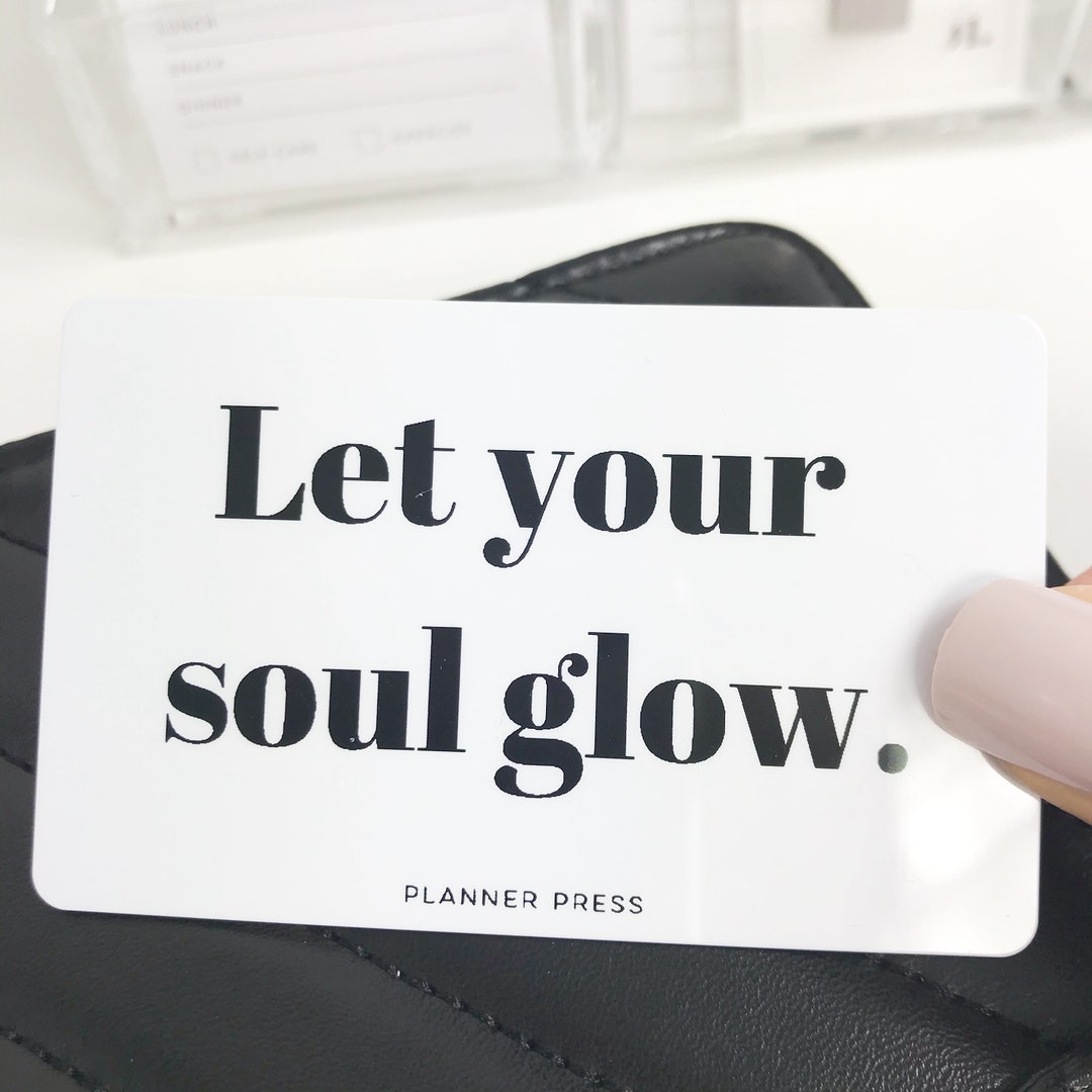 Let Your Soul Glow Pocket Card PC0025 Etsy