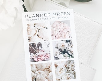 Dusky Floral Dreams Deco Box Stickers 4 Sizes A5 Hobonichi, B6 Common Planner, Hobonichi Weeks, Regular TN 2469